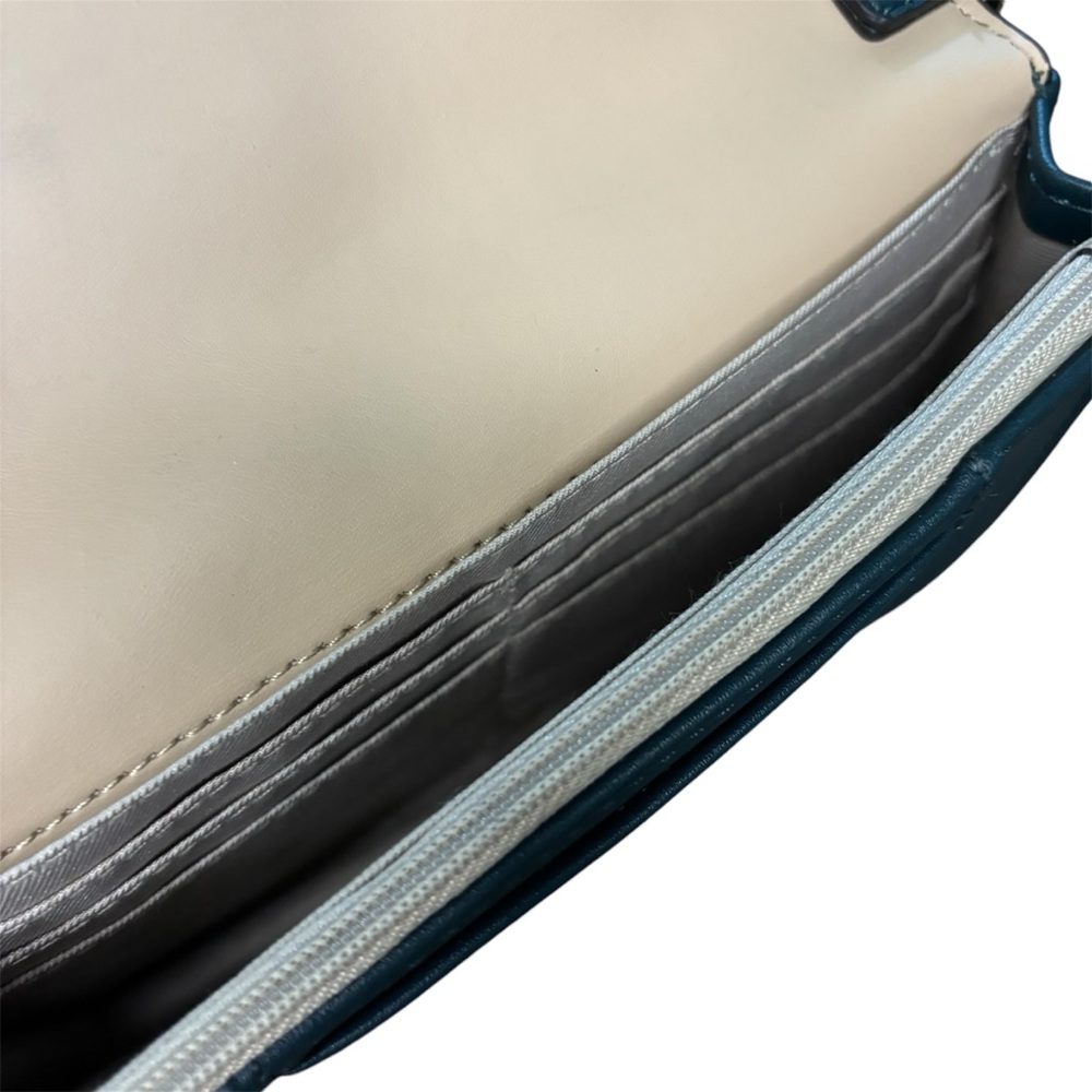 Nine West Green Crossbody Clutch Purse - Picture 5 of 6